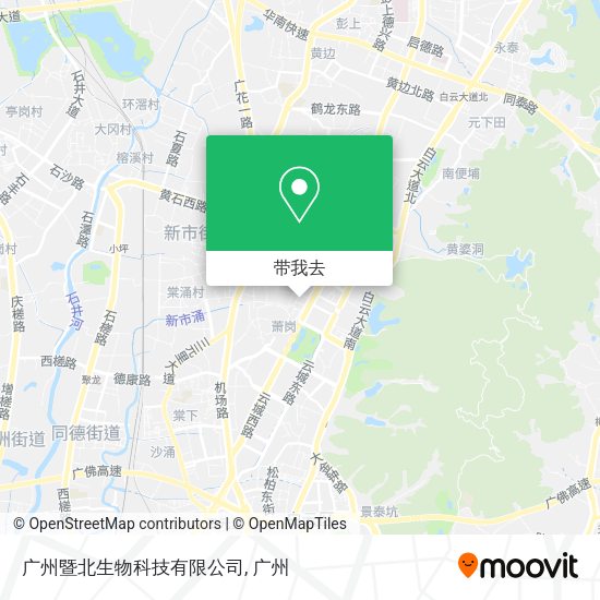 广州暨北生物科技有限公司地图