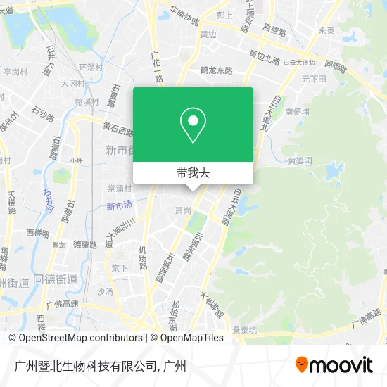 广州暨北生物科技有限公司地图