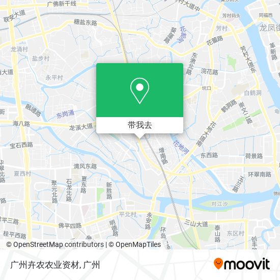 广州卉农农业资材地图