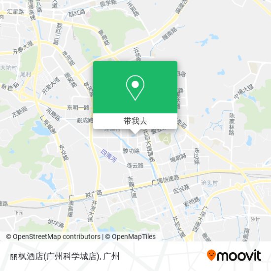 丽枫酒店(广州科学城店)地图