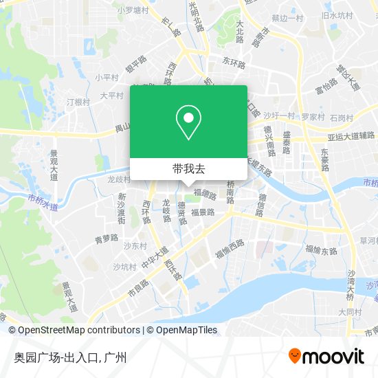 奥园广场-出入口地图