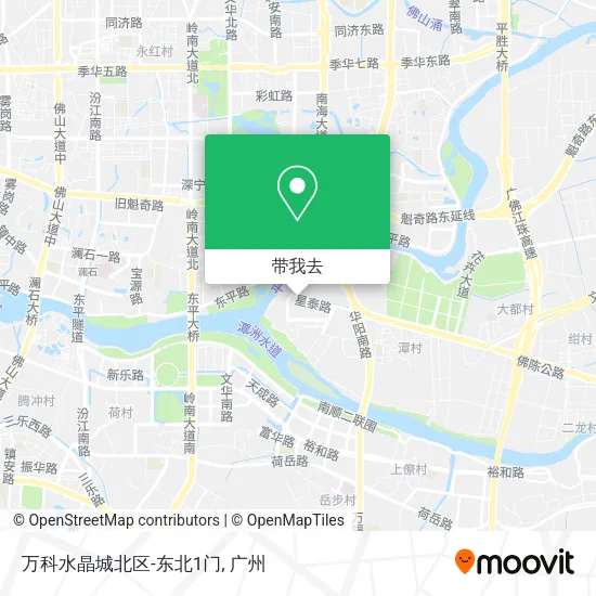 万科水晶城北区-东北1门地图