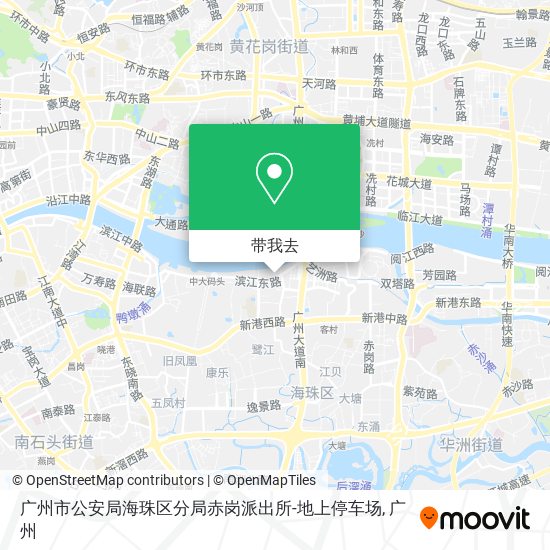 广州市公安局海珠区分局赤岗派出所-地上停车场地图
