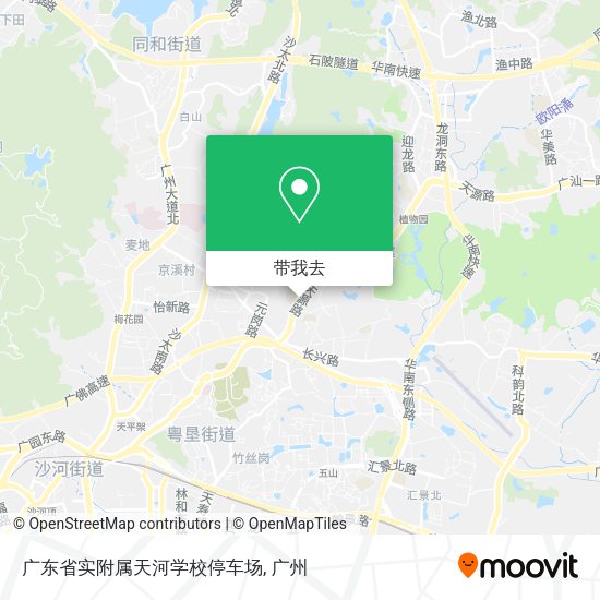 广东省实附属天河学校停车场地图