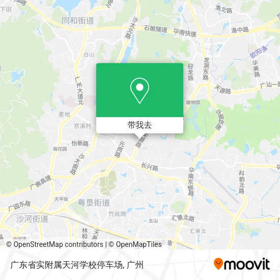 广东省实附属天河学校停车场地图