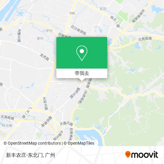 新丰农庄-东北门地图