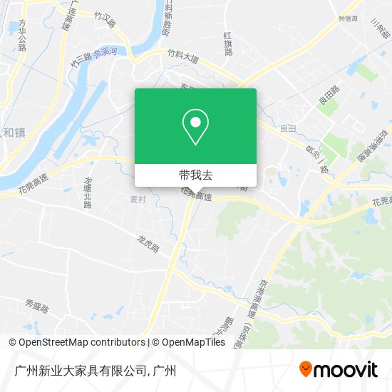 广州新业大家具有限公司地图