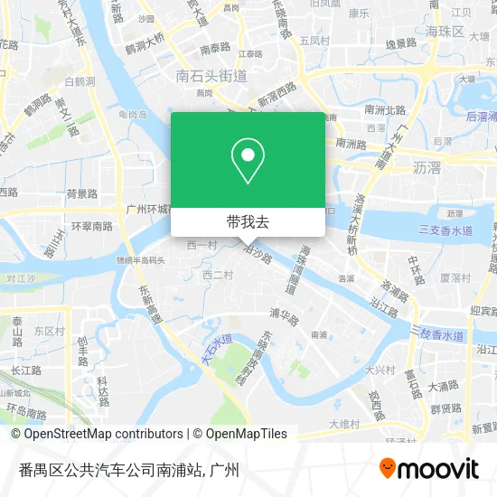 番禺区公共汽车公司南浦站地图