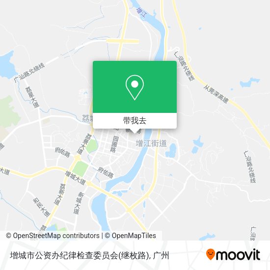 增城市公资办纪律检查委员会(继枚路)地图