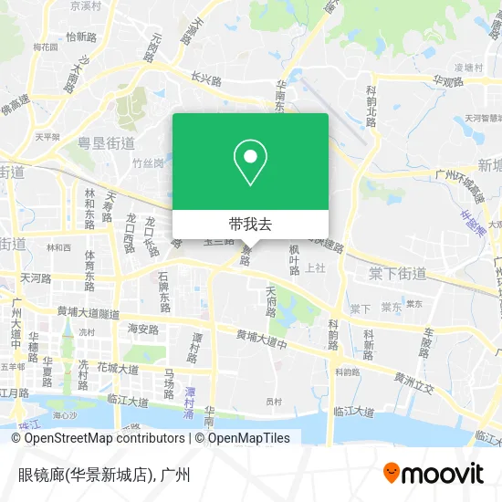 眼镜廊(华景新城店)地图