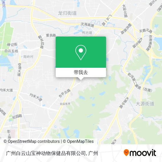 广州白云山宝神动物保健品有限公司地图