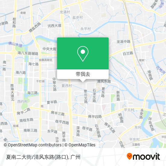 夏南二大街/清风东路(路口)地图