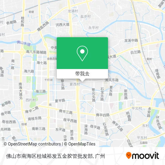 佛山市南海区桂城裕发五金胶管批发部地图