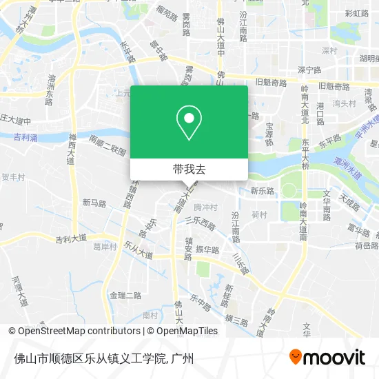 佛山市顺德区乐从镇义工学院地图