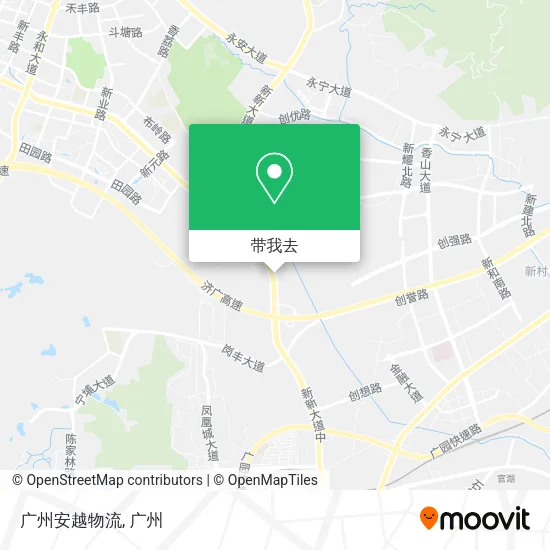 广州安越物流地图