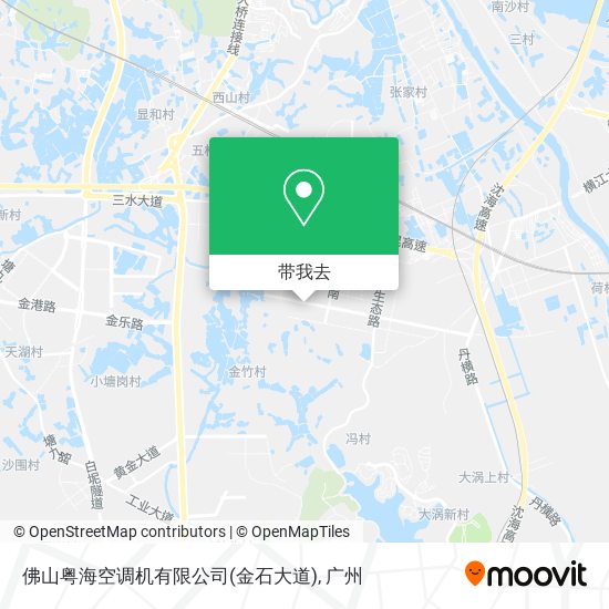 佛山粤海空调机有限公司(金石大道)地图