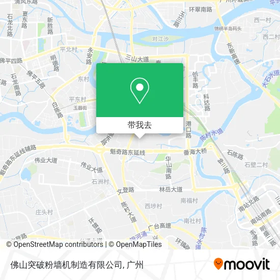 佛山突破粉墙机制造有限公司地图