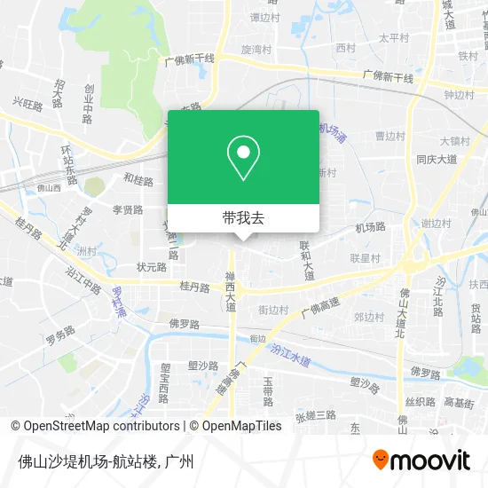 佛山沙堤机场-航站楼地图