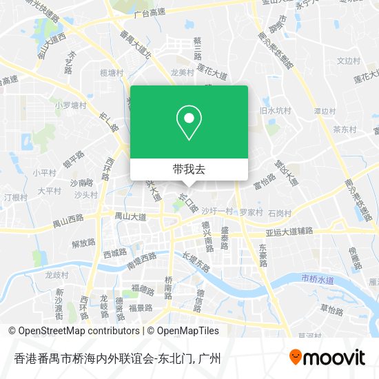 香港番禺市桥海内外联谊会-东北门地图