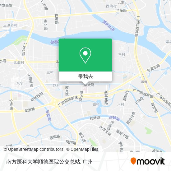 南方医科大学顺德医院公交总站地图