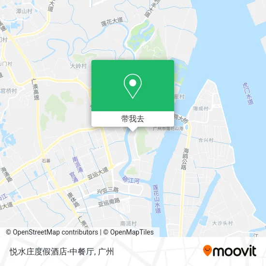 悦水庄度假酒店-中餐厅地图