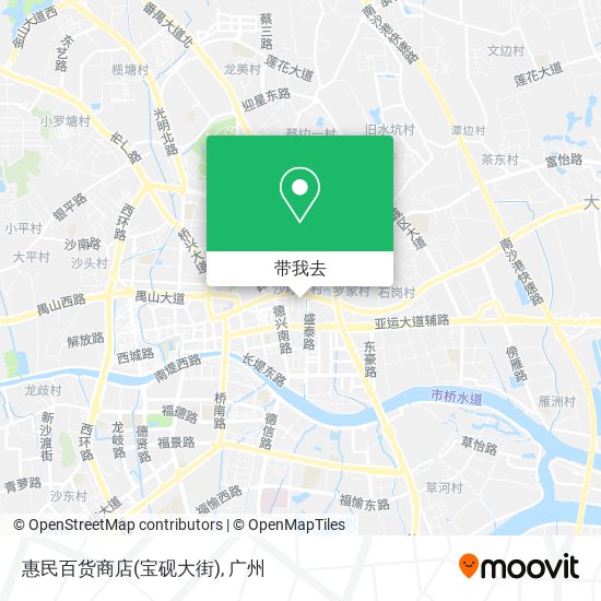 惠民百货商店(宝砚大街)地图