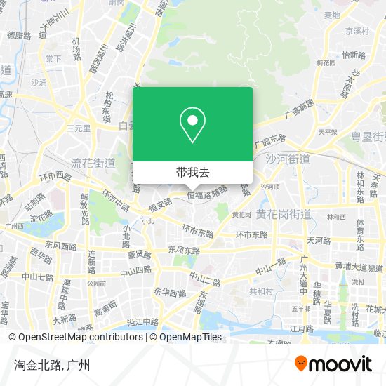 淘金北路地图