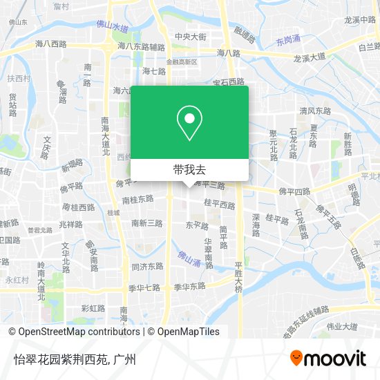 怡翠花园紫荆西苑地图