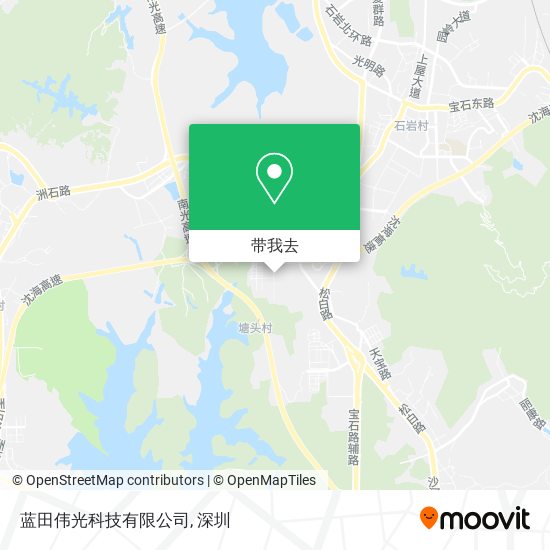 蓝田伟光科技有限公司地图