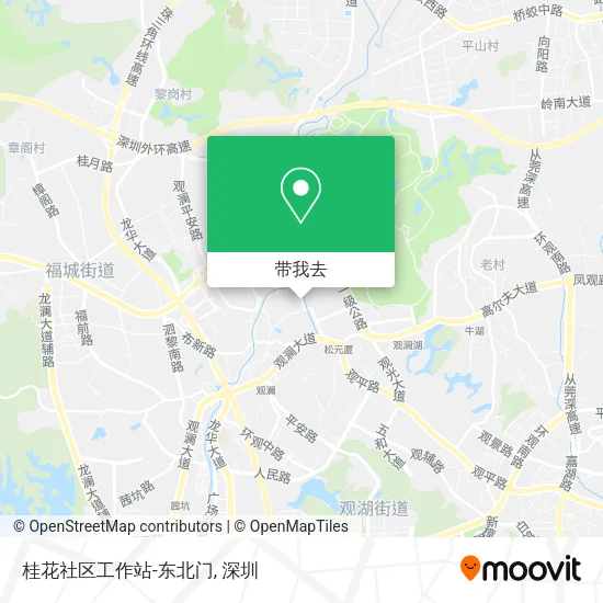 桂花社区工作站-东北门地图