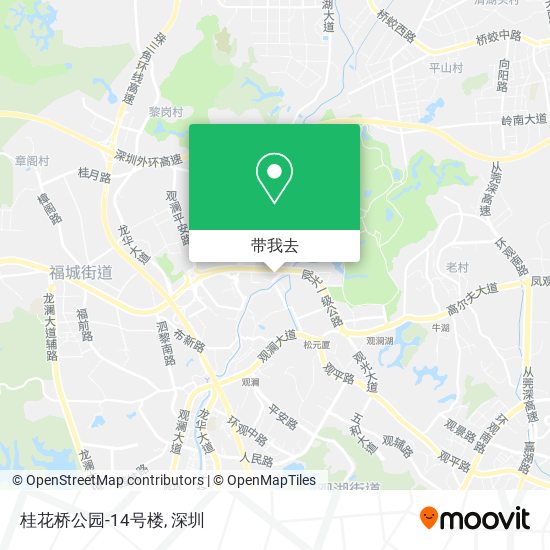 桂花桥公园-14号楼地图