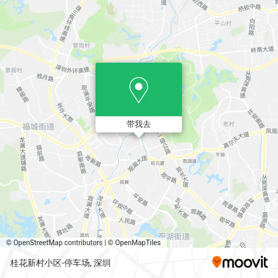 桂花新村小区-停车场地图