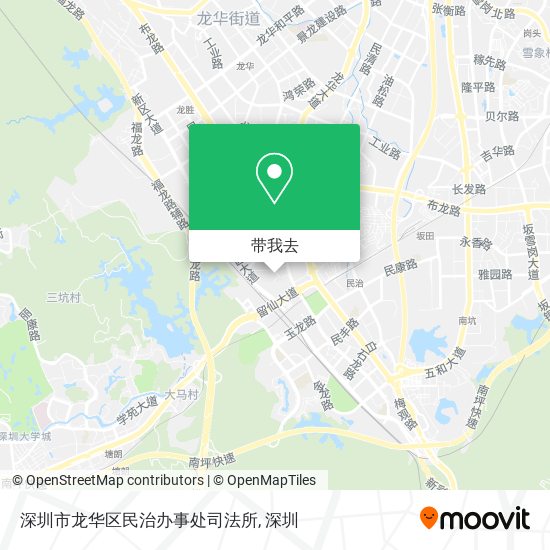 深圳市龙华区民治办事处司法所地图