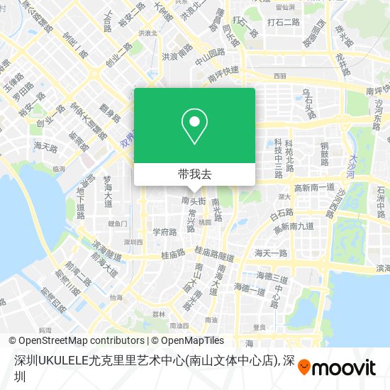 深圳UKULELE尤克里里艺术中心(南山文体中心店)地图