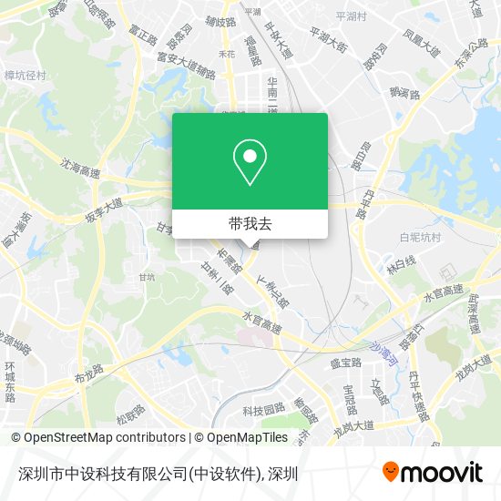 深圳市中设科技有限公司(中设软件)地图