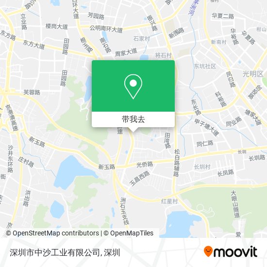 深圳市中沙工业有限公司地图
