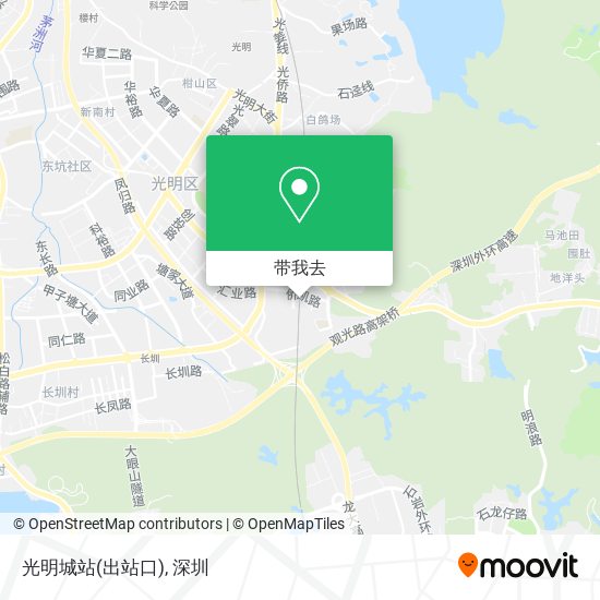 光明城站(出站口)地图