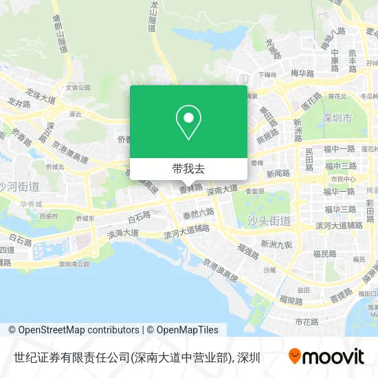 世纪证券有限责任公司(深南大道中营业部)地图