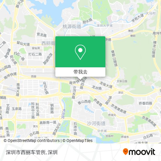 深圳市西丽车管所地图