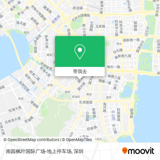 南园枫叶国际广场-地上停车场地图