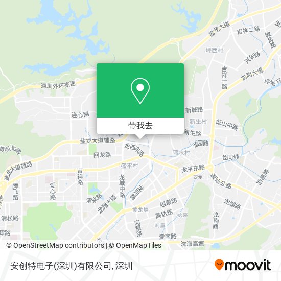 安创特电子(深圳)有限公司地图