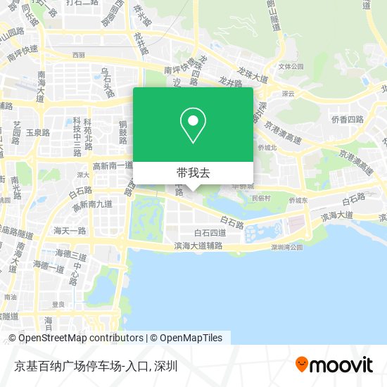 京基百纳广场停车场-入口地图