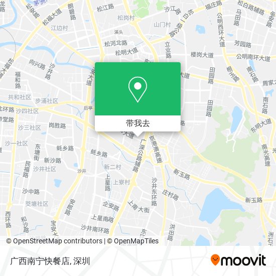 广西南宁快餐店地图
