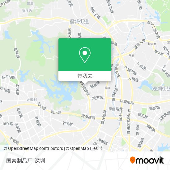 国泰制品厂地图