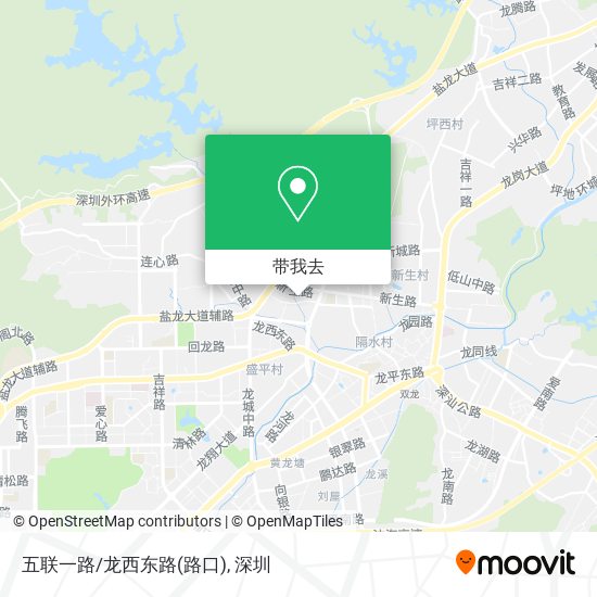 五联一路/龙西东路(路口)地图