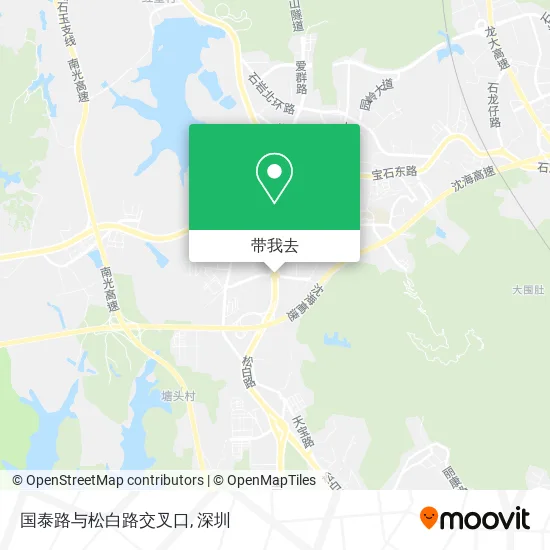 国泰路与松白路交叉口地图