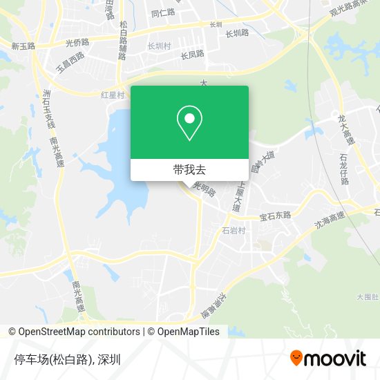 停车场(松白路)地图