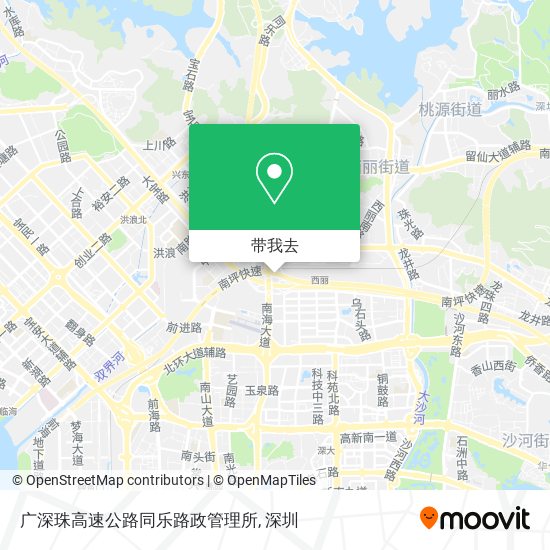 广深珠高速公路同乐路政管理所地图