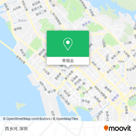 西乡河地图