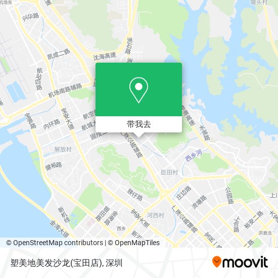 塑美地美发沙龙(宝田店)地图
